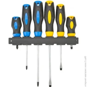 Standard screwdriver set - Topex 39D886 6 pcs. - slotted, cross (Phillips)